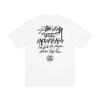 Camiseta de Algodón Unisex de Corte Holgado con Estampado de Letras Camiseta Casual de Manga Corta para Adolescentes y Adultos
