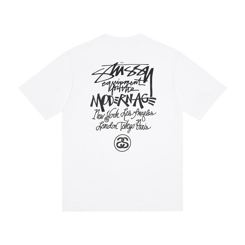Camiseta de Algodón Unisex de Corte Holgado con Estampado de Letras Camiseta Casual de Manga Corta para Adolescentes y Adultos