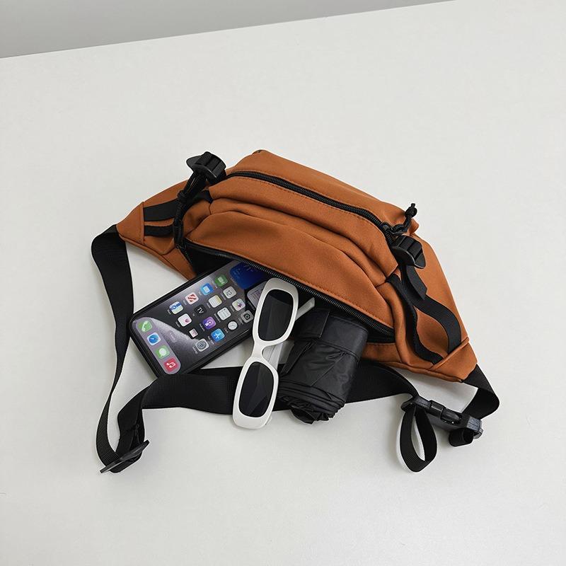 New Messenger Bag Breast Bag for Men and Women Versatile Simple Nylon Cloth Trendy Fashion Breast Bag C-