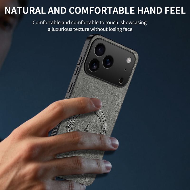 For iphone 17 Magnetic Protector Phone Case For iphone 17 Pro Max Sheepskin Leather Soft Shockproof Cover For Iphone 17 Air Case