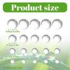 350pcs Clear Acrylic Water Droplets, Half Round Beads, Resin Dew Drop Beads Set for DIY Crafts, Scrapbooking, Card Making