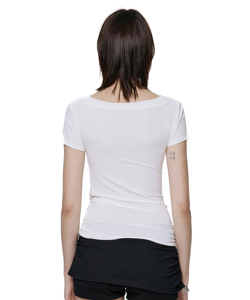 ROCKCAKE Drape Essential Top - White