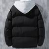 Men's Fluffy Plus Size Jacket Winter Casual Thickened Warm Jacket Zipper Hooded Jacket Cotton Jacket