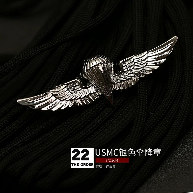 Aviation Pilot Badge Military Fan Parachute Badge Skill Badge Badge Brooch Medal Hat Badge