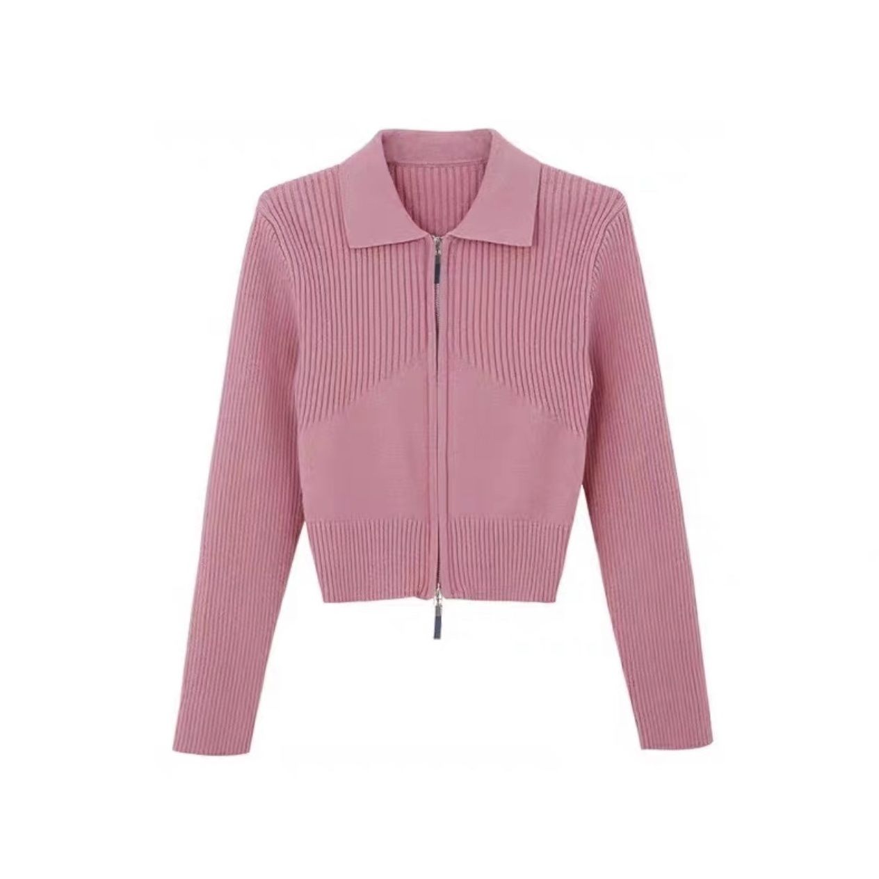 

Весенний французский пуловер с воротником, вязаный кардиган, женский короткий весенне-осенний новый стиль, маленький мужской уникальный и уникальный маленький топ One Size