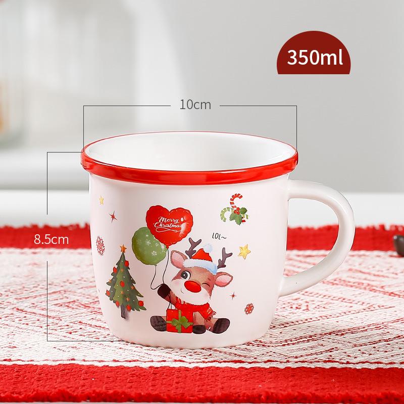 

Милая мультяшная рождественская керамическая чашка кофейная кружка Санта-Кружка креативная чашка для воды 350