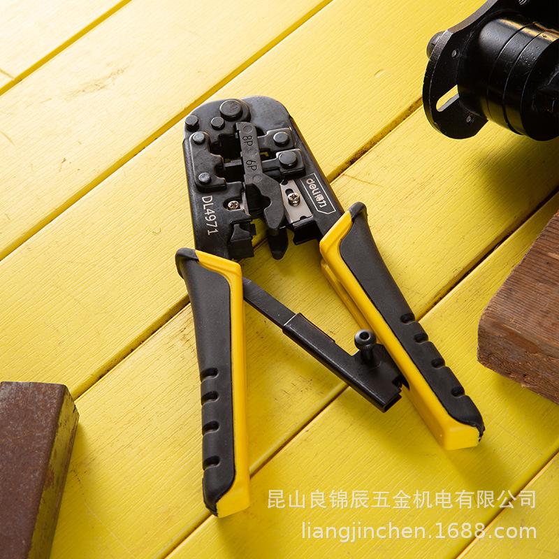 Deli Tools Multi-functional Ratchet Network Cable Crimping Pliers (Model: DL4971)