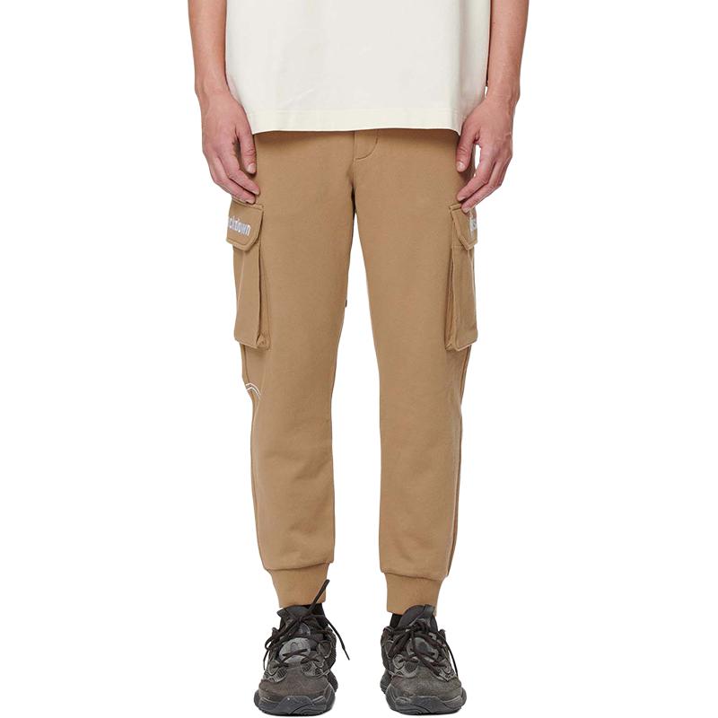 Evisu Ss21 Pocket Color Block Elastic Sports Pants Men pants Khaki 2ESGNM1SP469XX
