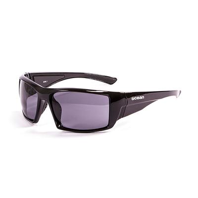 ARUBA Schwimmende Wraparound UV-beschichtete recycelte glänzend schwarze Rauch-Sonnenbrille, Form, Schutz, Schlagfeste Gläser, Materialien, (Polarisierte Linsen),