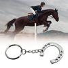 4Pcs Versatile Silver Key Ring for Daily Use Alloy Equestrian Keychain for Gifting To Friend Family and Coworkers