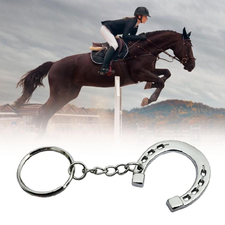 4Pcs Versatile Silver Key Ring for Daily Use Alloy Equestrian Keychain for Gifting To Friend Family and Coworkers