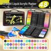 Soft Tip Acrylic Marker Pen Set for Kids' Art - Stackable, 60 or 80 Colors