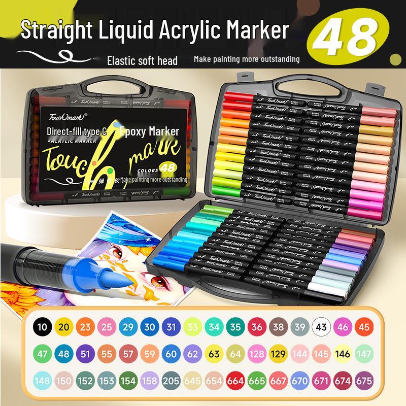 Soft Tip Acrylic Marker Pen Set for Kids' Art - Stackable, 60 or 80 Colors