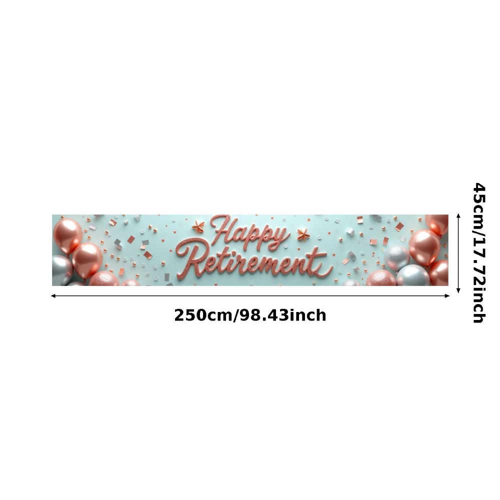 Lightweight Celebration Banner Photo Prop Retirement Decor for Milestone Celebration Holiday Celebration Retirement Party