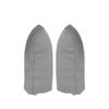 2pcs Gray For Toyota Prius 2004 2005 2006 2007 2008 2009 Car Microfiber Leather Front Door Armrest Panel Cover Protective