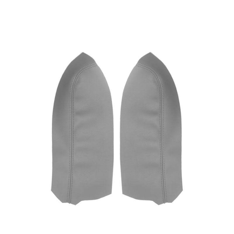 2pcs Gray For Toyota Prius 2004 2005 2006 2007 2008 2009 Car Microfiber Leather Front Door Armrest Panel Cover Protective