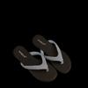 Franska minimalistiska tå sandaler för strandsemester nya sommar mångsidiga kontrasterande färg platta flip-flops damsandaler