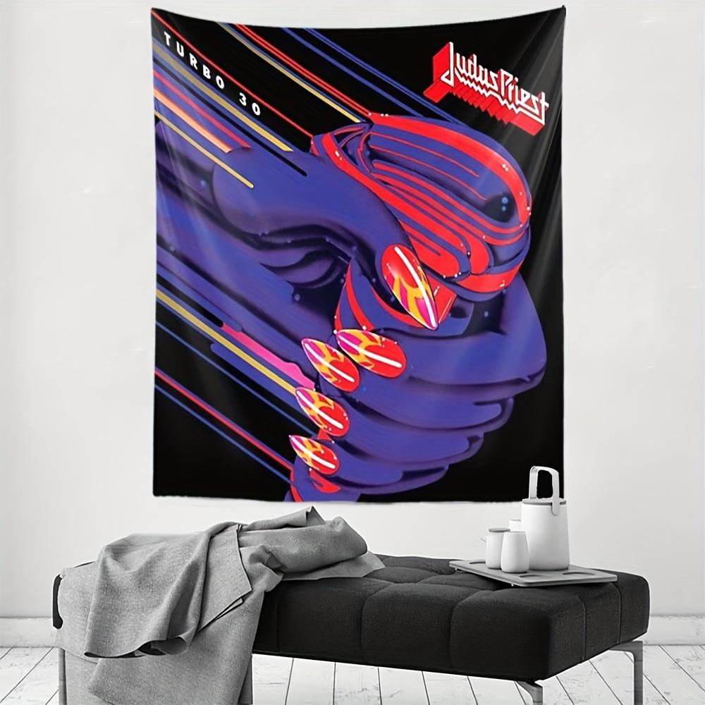 Judas Priest Turbo Tapestry - Soft, Cozy, Perfect For Home Decor, Adding Bold Vibes And Rock Spirit To Any Room