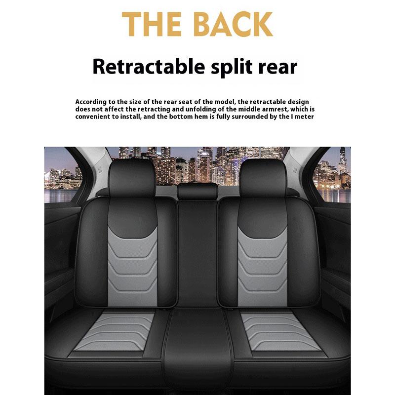 Ny Lyxig Matt Vattentät Bilsätesskydd Andningsbar Slitstark Universal PU Läder Framsätesskydd Bilsäte