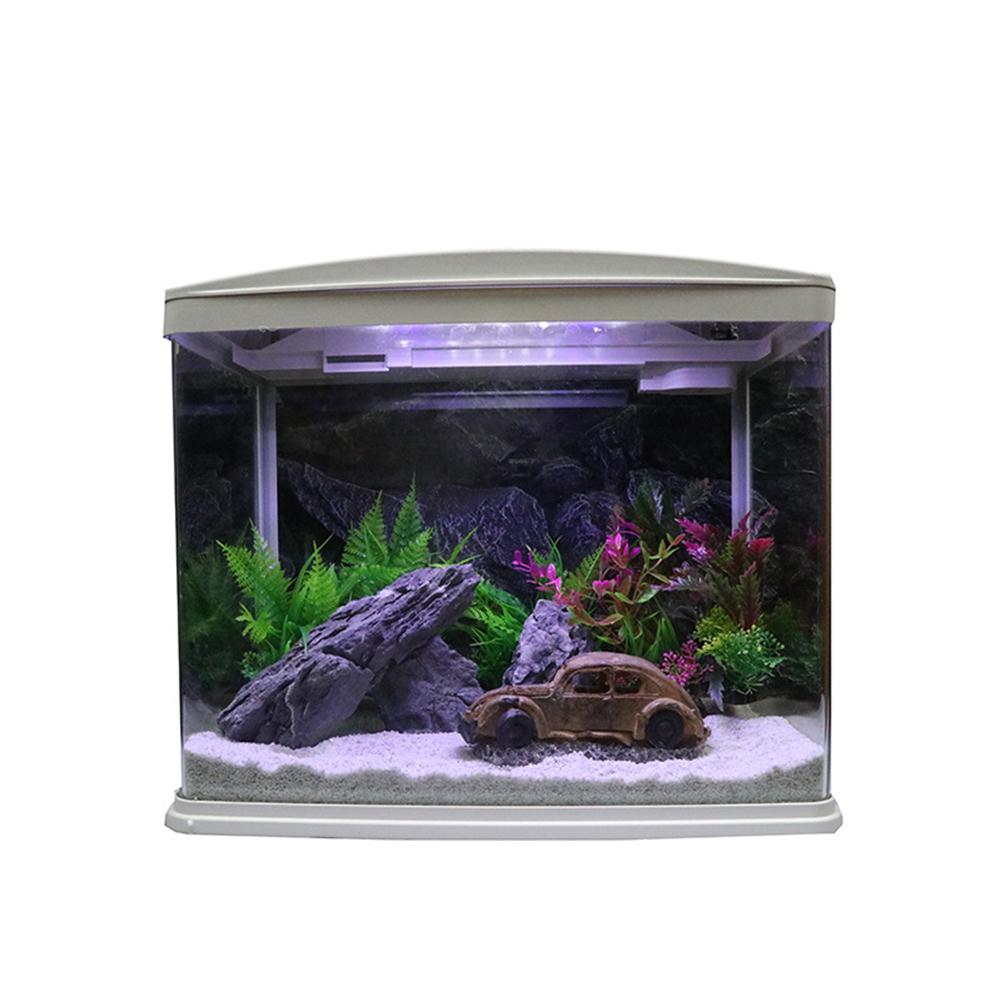 Fish Tank Decoration Ornaments Resin Simulation Car Wreck Oxygenation Pump Aquarium Landscaping Ornaments