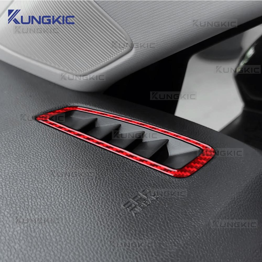 Real Soft Carbon Fiber Sticker For Renault Clio 5 MK5 2020 2025 2025 2025 2025 2025 LHD RHD Car Air Outlet Side of Instrument