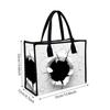 Creative Crack Print Tote Bag Casual Large Capacity Shopping Handbag