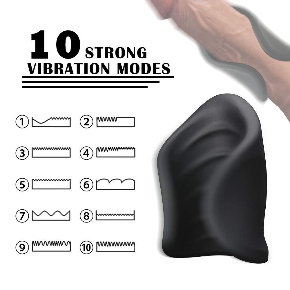 MoDi Rechargeable Male Masturbator Cup Vibration Silicone Pussy Artificial Vagina Vibrator Delay Exerciser Sex Toys for Men