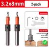 Stepped Woodworking Countersink Drill Bit with Depth Stop and Locator