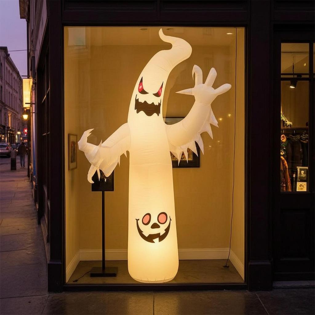 Inflatable Halloween Decoration, Freestanding Pumpkin Face