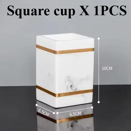 1 pz Resina Luce Lusso Bagno Vassoio Lavabo Hotel Bagno Tavolo Lavabo Bagno Porta Spazzolino Decorazione Accessori WC