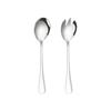 2PCS Golden Salad Spoon Fork Salad Spoon Stainless Steel Cutlery Set Service Spoon Set Colorful Unique Spoon Kitchen Tool ADM