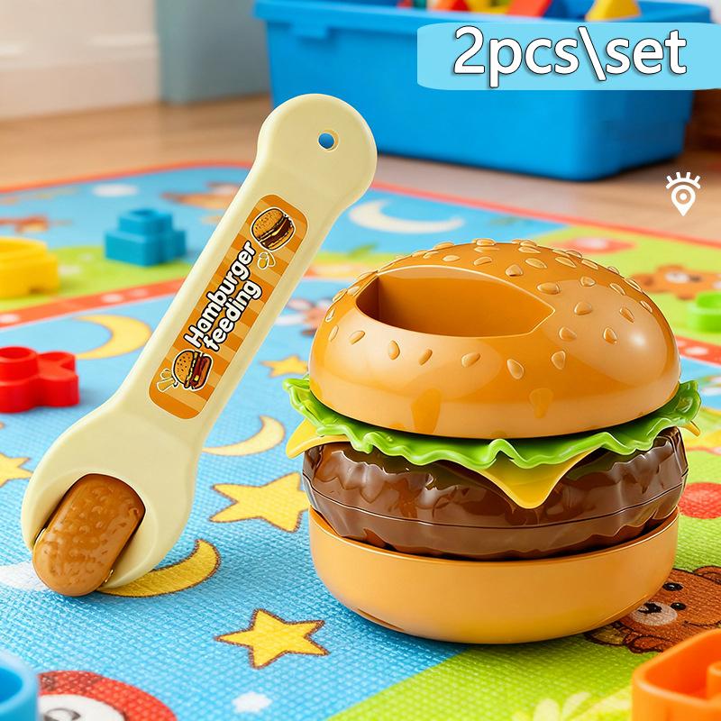 Kinderen Hamburger Voeding Keuken Speelgoed Eten Pudding Voeding Doe-alsof Speelhuis Educatief Interactief Spel Rollenspel Meisjes Speelgoed