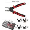 Professional Electrician Pliers Wire Crimper Stripper with Cable Cutter Multifunctional Tool