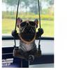 Harz Niedlichen Hund Anime Auto Zubehör Schaukel Bulldog Anhänger Auto Rückspiegel Ornamente Geburtstag Geschenk Paar Zubehör