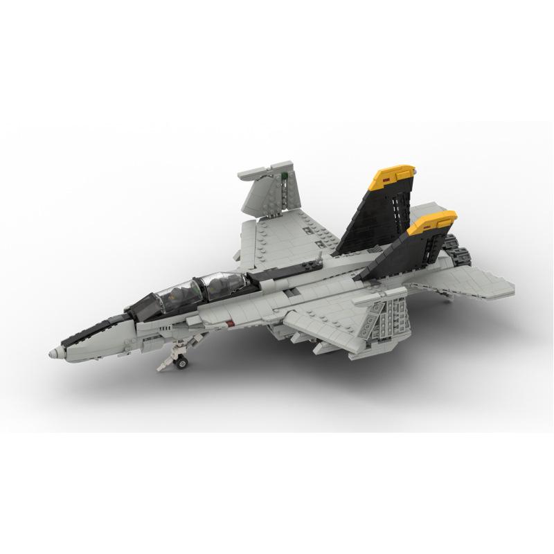 Platinum Brick BOBlock MOC-119063-2 Boeing F/A-18E Super Hornet Fighter Jet Model