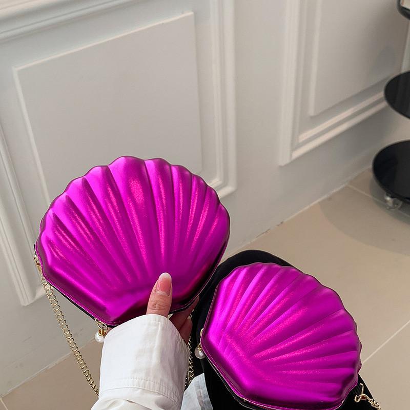 Elegant Shell-shaped Handbag For Women In Vibrant Colors Perfect For Daily Wear