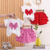 New Summer Baby Clothes Suit Children Girls T-Shirt Shorts 2Pcs/Sets Infant Clothing Set Toddler Casual Costume Kids Tracksuits
