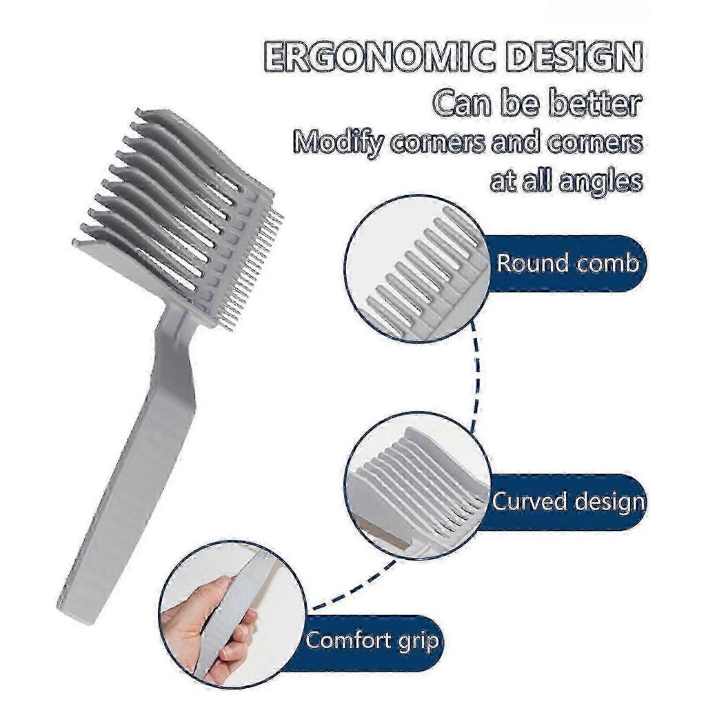 Professional Barber Fade Comb, Ergonomic Anti-Static Flat-Top Hair Cutting Comb for Precise Blending and Fading less