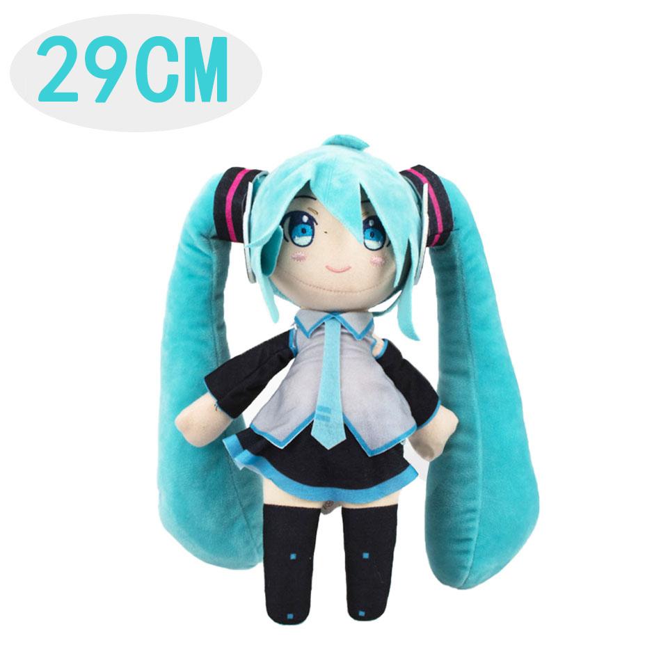 Non-Toxic Adorable Hatsune Miku Plush Fluffy Anime Stuffed Doll With Signature Pigtails Cuddly Figure For Collectors & Gift Giving