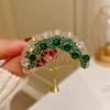 Women Brooch Sparkling Rhinestone Inlaid Money Tree Shape Anti-Exposure Buckle Suits Shirts Sweaters Bags Badge Outfit