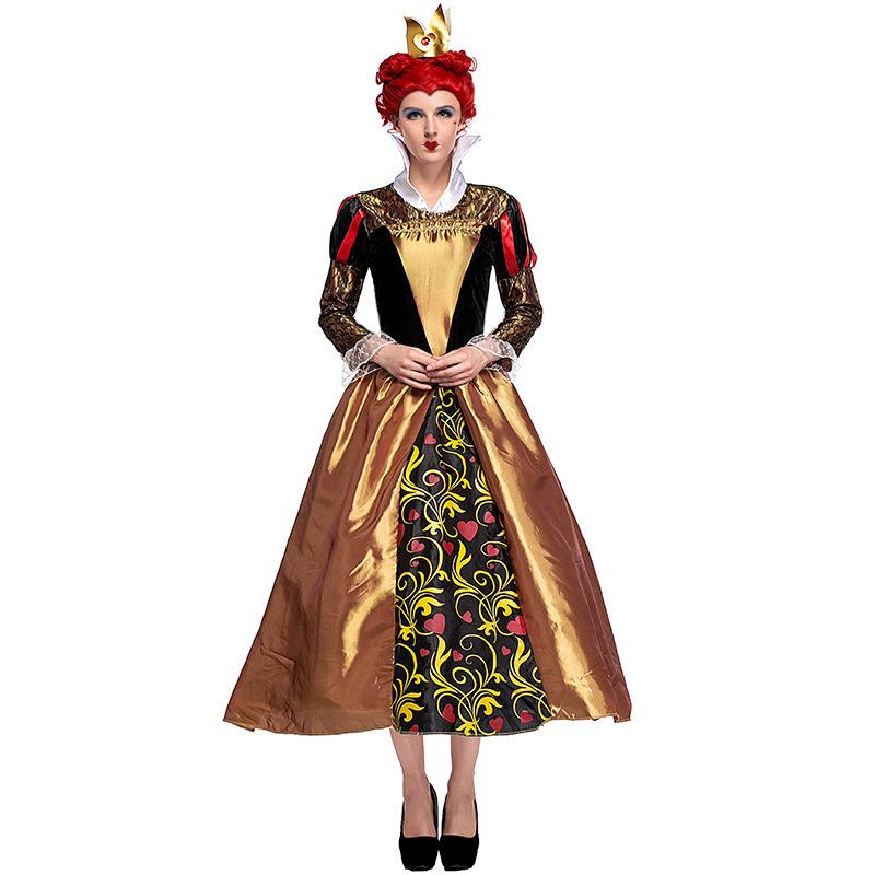 Cosplay year color fantasy wonderland peach heart queen cosplay costume retro court costume halloween poison queen costume