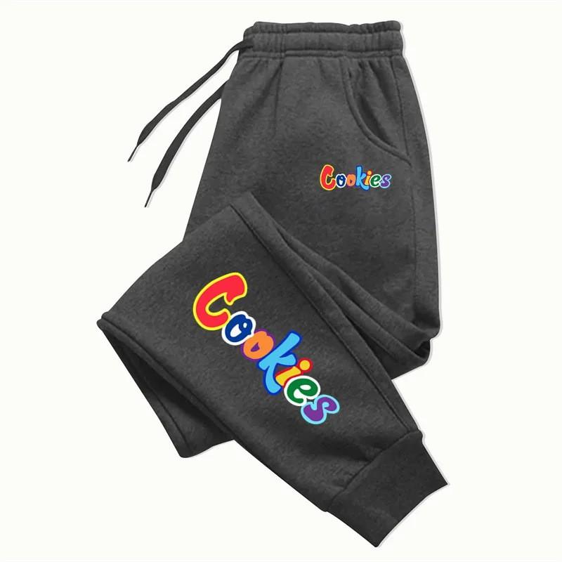 Trendy Jogger Pants Men Women 2D Print Retro Style Outdoor Sports Running Casual Long
