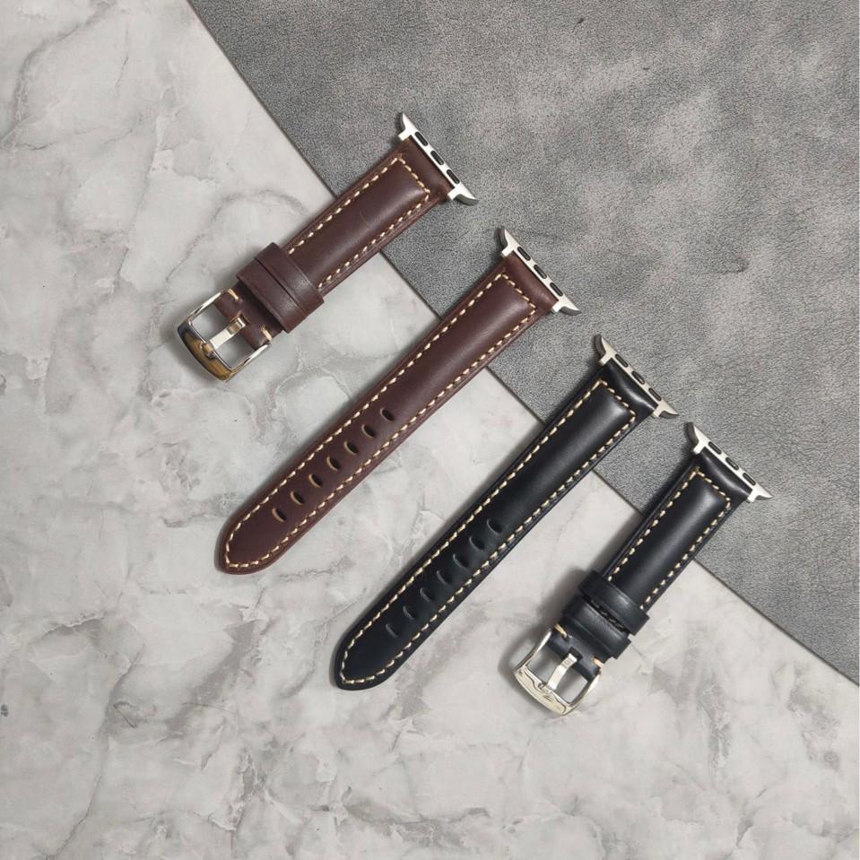 Retro Oil Wax Leather Strap for Apple Watch (Generations 1-11)