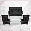 Lounge Set of Furniture Wingback Eco Leather Sofa Scandinavian Armchairs Family Meble