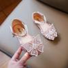 2025 Spring Bow Sandals: Girls' Princess Dance & Leather Shoes