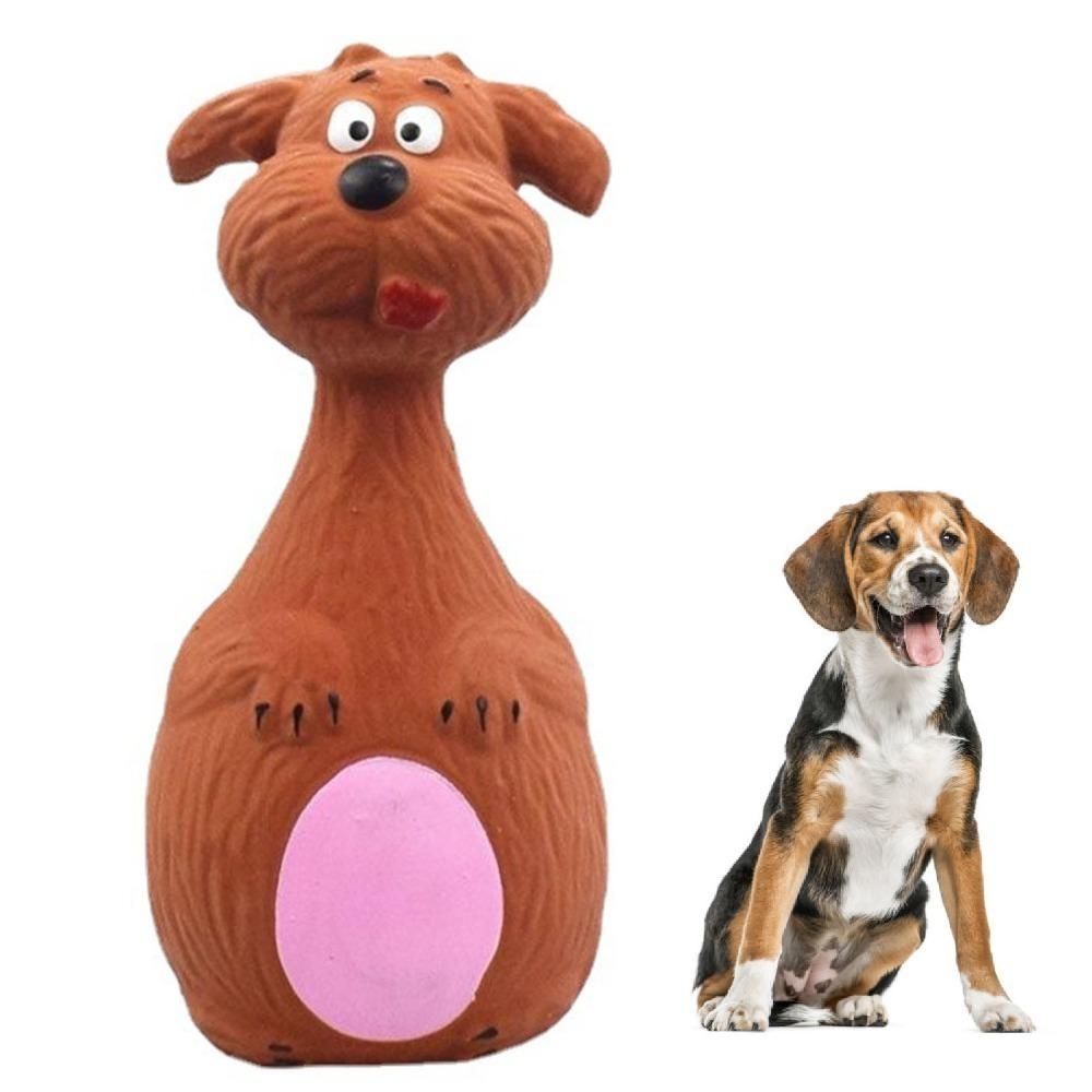

Natural Latex Latex Dog Toy Bite Tough Interactive Dog Play Toy Indoor Entertainment коричневый