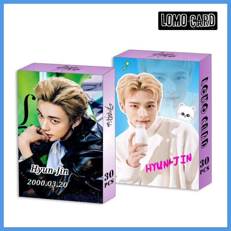 Stray Kids LOMO Photocards: Bang Chan, Lee Know, Changbin, Hyunjin Personal Photos