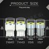 NGOUCIG 12V 24V R5W Led Bulb P21W 1156 Lamp 1157 BA15S P21/5W BAY15D Strobe Flash Flashing Brake Reverse Car Parking Light Truck License Plate Lights