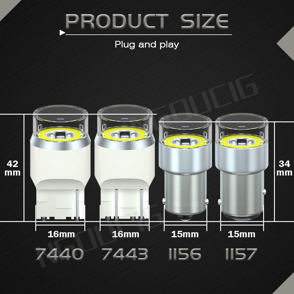 NGOUCIG 12V 24V R5W Led Bulb P21W 1156 Lamp 1157 BA15S P21/5W BAY15D Strobe Flash Flashing Brake Reverse Car Parking Light Truck License Plate Lights