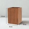 Wooden Pen Holder Interlocking Design Pen Solid Natural Wood Japanese Tabletop Pencil Desk Storage Cutlery Makeup Brush Storage [Maple Style] Stand,
